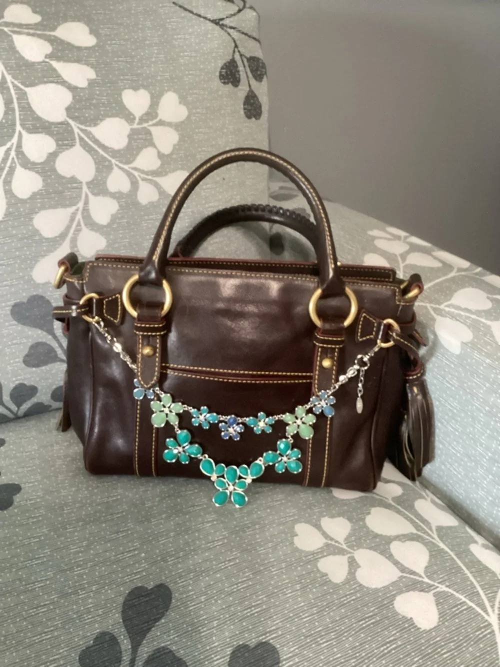 Dooney & Bourke Florentine Small Satchel Chocolate Brown